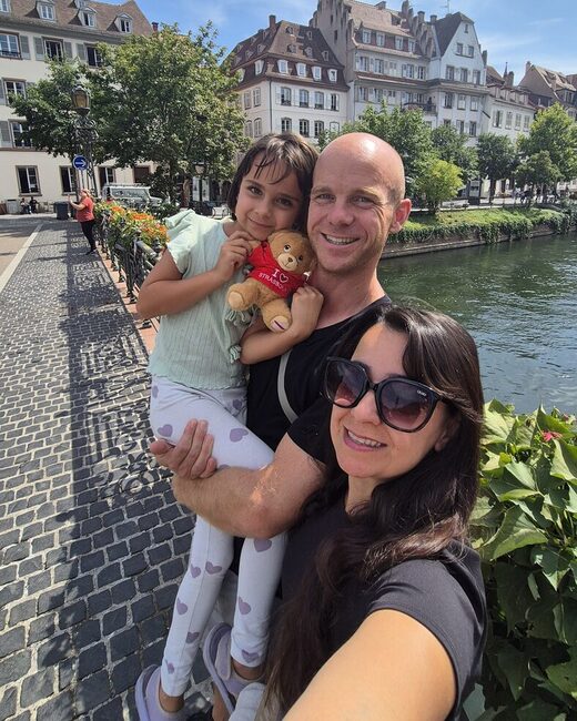 The three of us in Strasbourg, France
