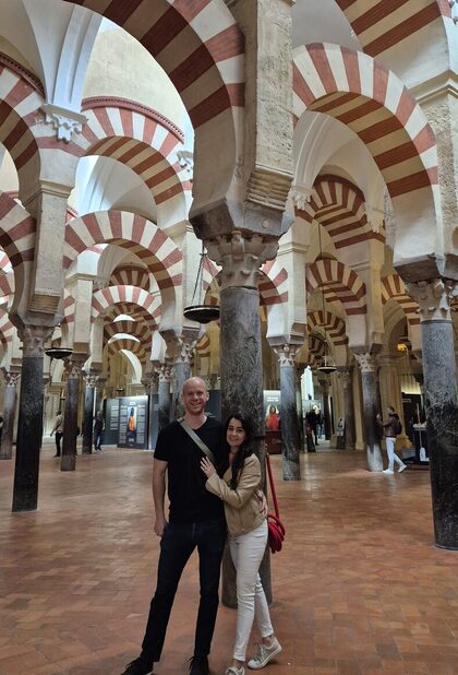 The three of us in Córdoba, Spain