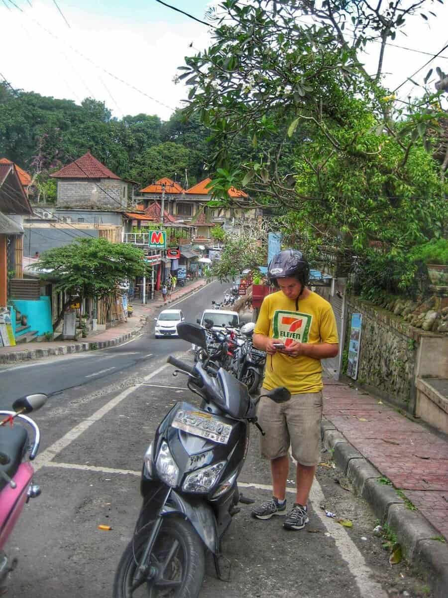 Chiang Mai vs Bali Digital Nomad Life - Motorbike in Ubud, Bali