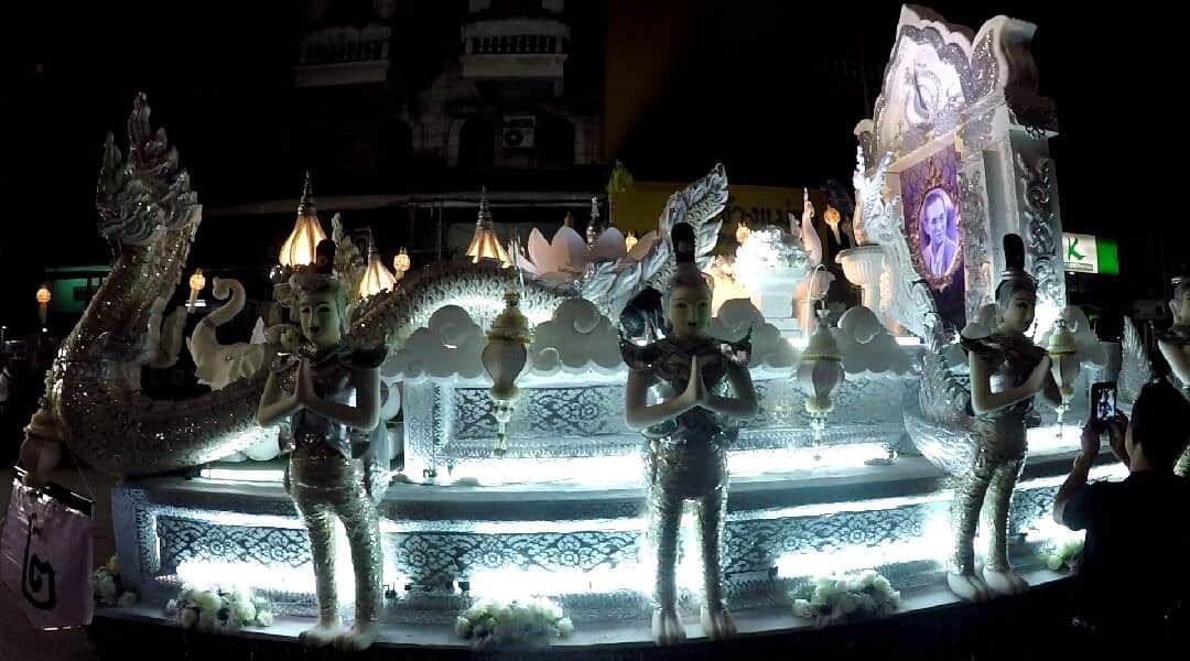 parade float at Loy Krathong/Yee Peng in Chiang Mai, Thailand