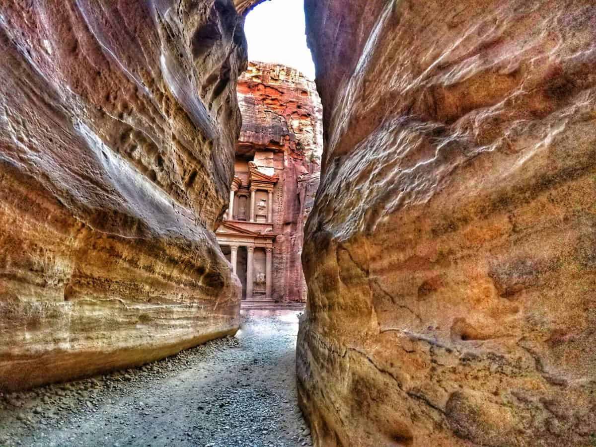 Is Petra worth visiting - The Siq view of Treasury in Jordan