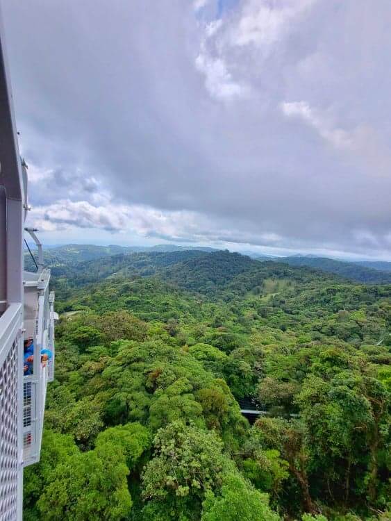 cloud forest aerial view from Skytrek in Monteverde Costa Rica