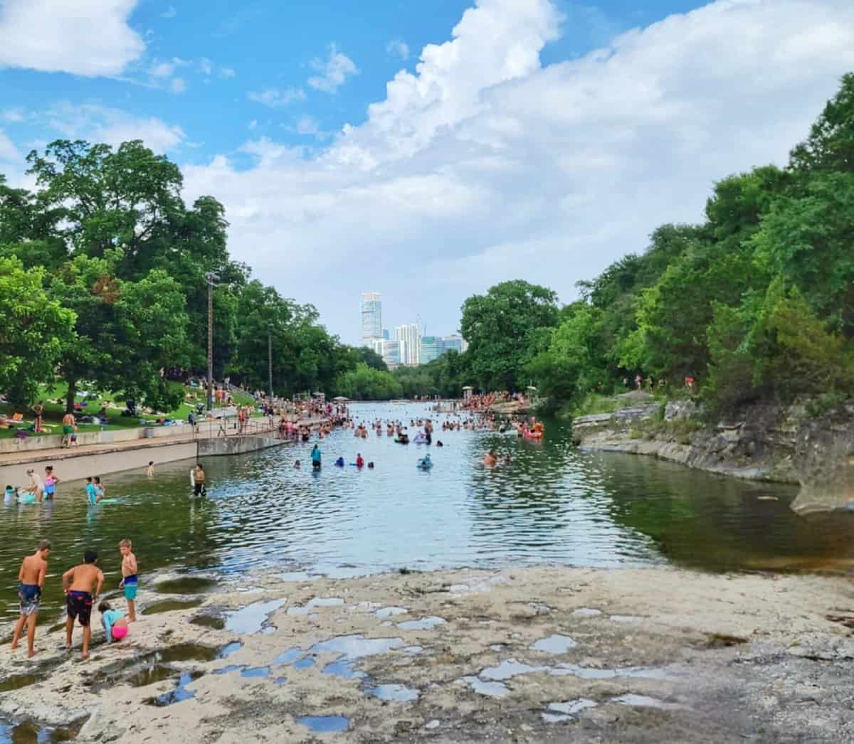 family friendly activities in Austin - Barton Springs Pool