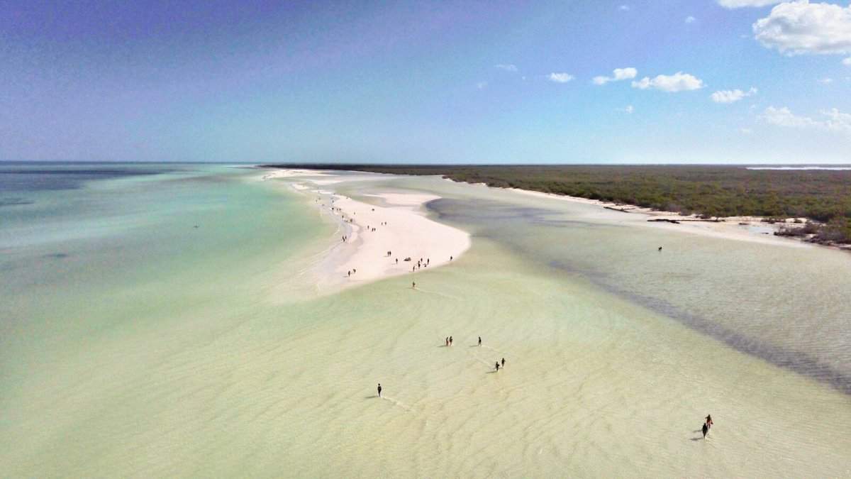 Punta Mosquito sand banks in Holbox