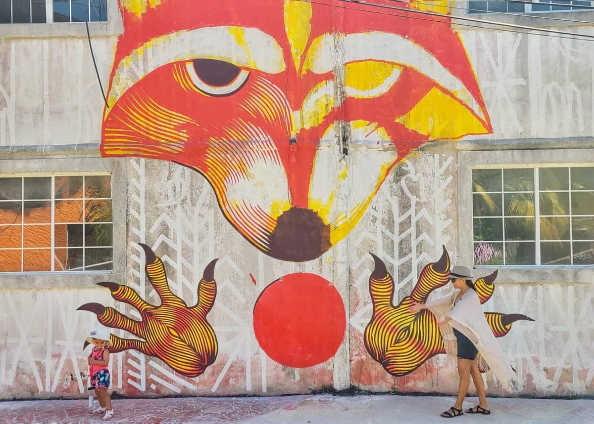 murals on Isla Holbox - family activities