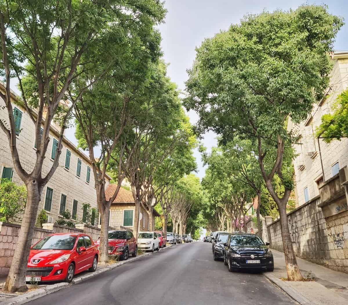 Split or Dubrovnik- city streets