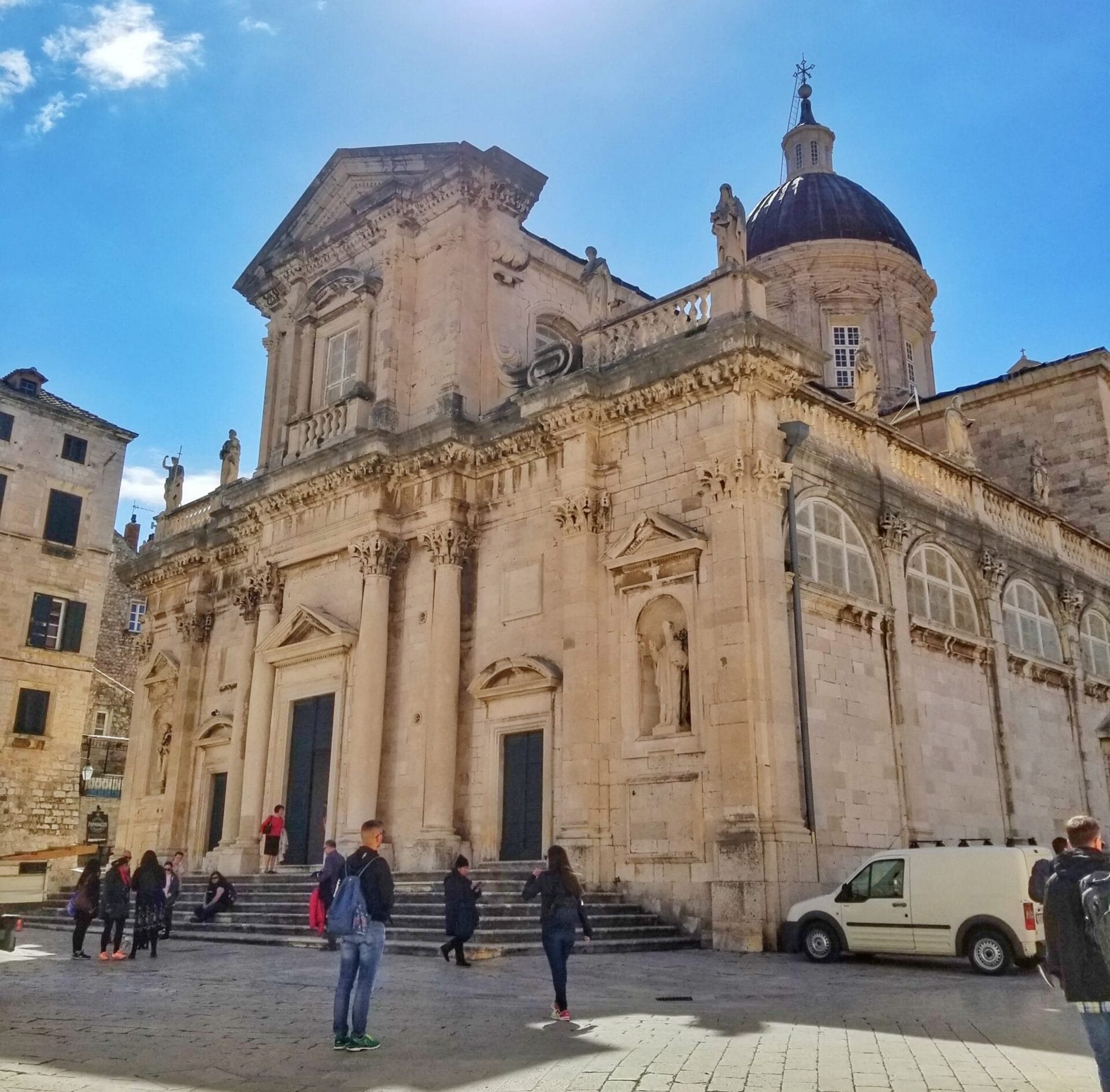 Historic church in Dubrovnik Old Town Split or Dubrovnik Old Town