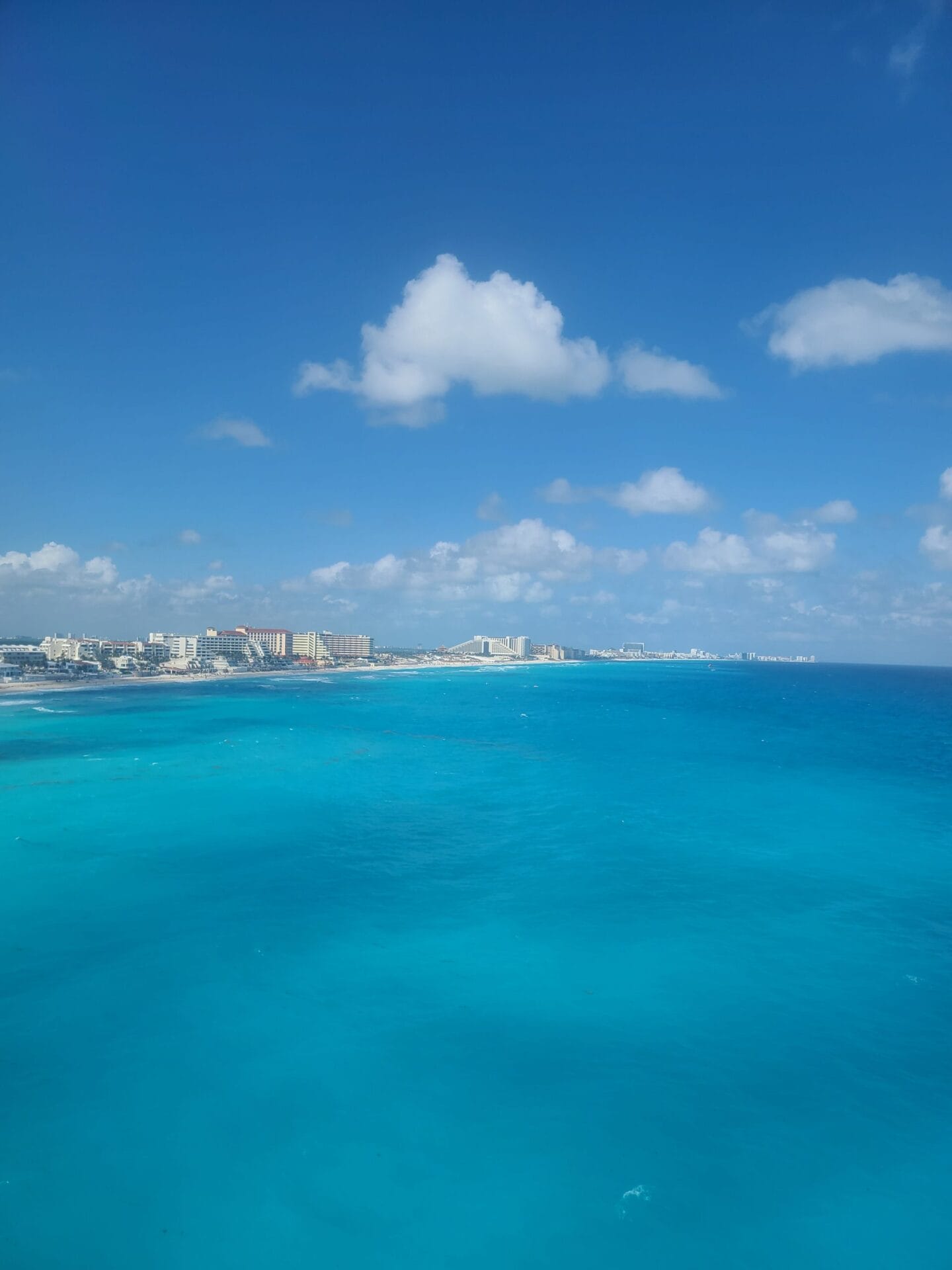 aerial view of Hotel Zone in Cancun aerial view of Hotel Zone in Cancun