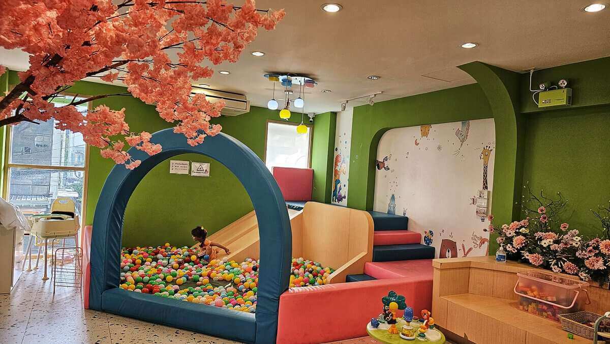 Durianism Cafe play area and work space