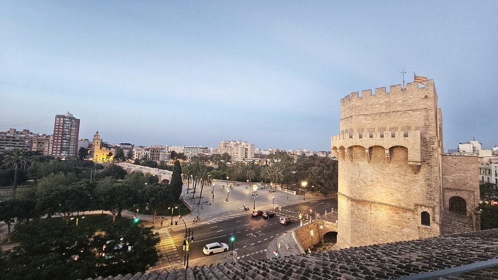 Serranos Tower views in Valencia